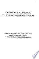 Código de comercio y leyes complementarias