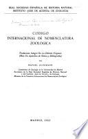 Codigo internacional de nomenclatura zoologica