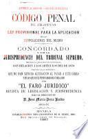 Código penal de Filipinas y Ley provisional para la aplicacion de las disposiciones del mismo
