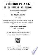 Código penal de la republica del Ecuador
