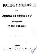 Coleccion de decretos y acuerdos emitidos por el supremo poder ejecutivo