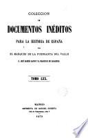 Colección de documentos inéditos para la historia de España [ed.] por M. Fernandez Navarrete [and others].