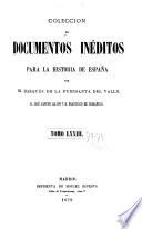 Colección de documentos inéditos para la historia de España
