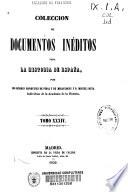 Colección de documentos inéditos para la historia de España