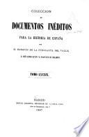 Colección de documentos inéditos para la historia de España
