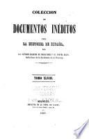 Colección de documentos inéditos para la historia de España