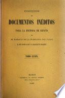 Colección de documentos inéditos para la historia de España ...
