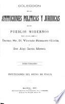 Colección de las instituciones políticas y jurídicas de los pueblos modernos