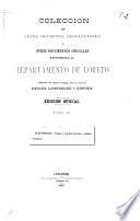 Colección de leyes, decretos, resoluciones i otros documentos oficiales referentes al departamento de Loreto