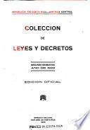 Coleccion de leyes y decretos