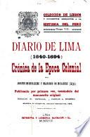 Colección de libros y documentos referentes a la historia del Perú