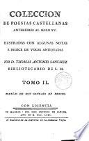 Coleccion de poesias Castellanas anteriores al siglo XV