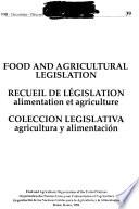 Colección Legislativa Agricultura Y Alimentación