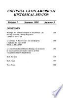 Colonial Latin American Historical Review