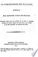 Comedia sin fama. El vergonzoso en palacio del Maestro Tirso de Molina