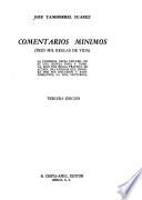 Comentarios minimos (tres mil reglas de vida)