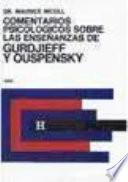 Comentarios Psicológicos Sobre las Enseñanzas de Gurdjieff y Ouspensky. Tomo 4o