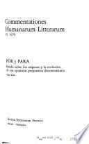 Commentationes Humanarum Litterarum