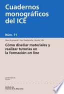 Cómo diseñar materiales y realizar tutorías en la formación online