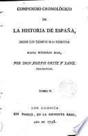 Compendio cronológico de la historia de España