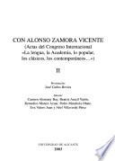 Con Alonso Zamora Vicente: Varia de estudios filológicos