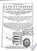 Conceptos extravagantes y peregrinos