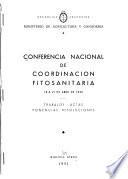 Conferencia Nacional de Coordinación Fitosanitaria, 18 a 21 de abril de 1950