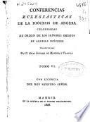 Conferencias Eclesiásticas de la Diócesis de Angers, celebradas de órden de los Señores Obispos de aquella Diócesis: (446 p.)