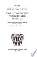 Confesiones Profesionales Aforistica