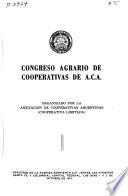 Congreso Agrario de Cooperativas de A.C.A.