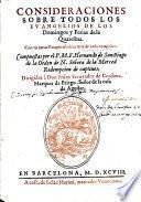Consideraciones sobre todos los Evangelios de los Domingos, y Ferias de la Quaresma con un breve paraphrasis de la letra de cada uno dellos, etc