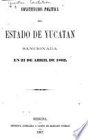 Constitución política del Estado de Yucatán