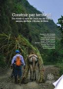 Construir paz territorial.