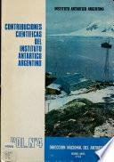 Contribuciones científicas del Instituto Antártico Argentino