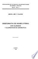 Crestomatía de árabe literal