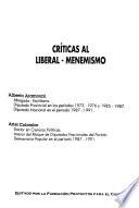 Críticas al liberal-menemismo