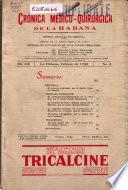 Cronica médico-quirúrgica de la Habana