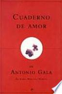 Cuaderno de amor de Antonio Gala