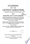 Cuaderno de las leyes y agravios reparados a suplicación de los tres estados del Reino de Navarra