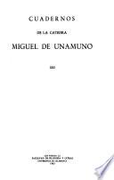Cuadernos de la Cátedra Miguel de Unamuno