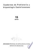 Cuadernos de prehistoria y arqueología castellonenses