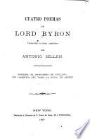 Cuatro poemas de Lord Byron