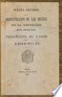 Cuenta general de la administracion de las rentas de la República en el año de 1846
