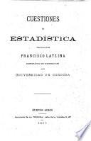 Cuestiones de estadística