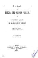 Curso de historia del derecho peruano