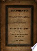 D. y piezas justificativas para servir á la historia de la conspiracion del veinte y cinco de Setiembre ... de 1828