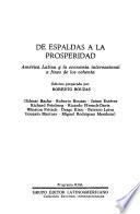 De espaldas a la prosperidad