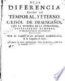 De la diferencia entre lo temporal y eterno