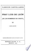 De los nombres de Cristo