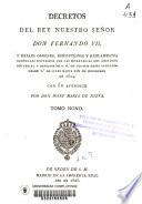 Decretos del rey nuestro señor don Fernando VII.
